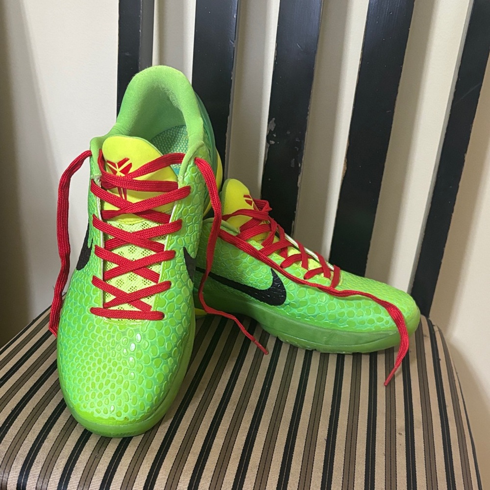 Nike Green and Red Athletic Shoes